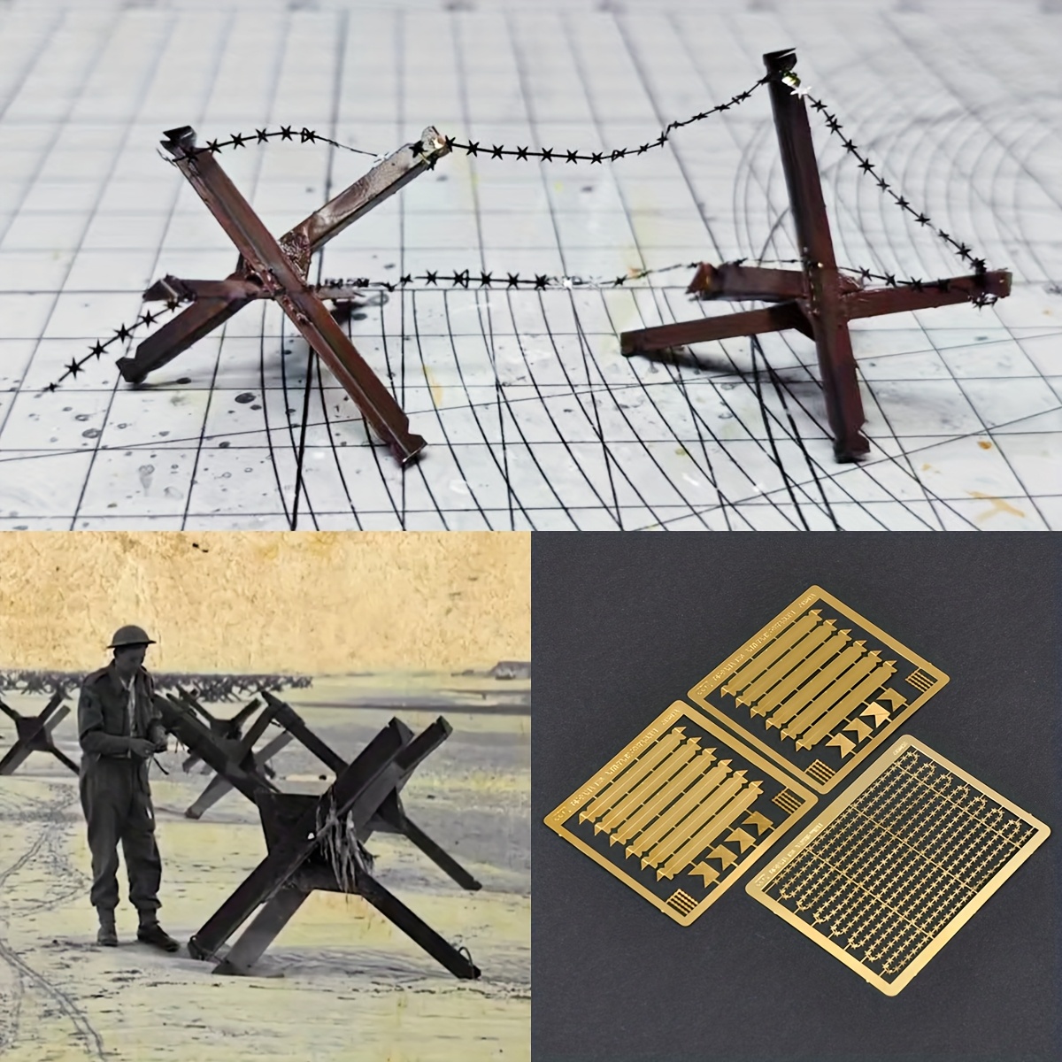 1/35 Photo Etch PE Scale Model Kit Building Highway Road